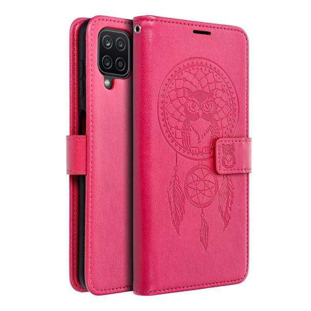 Etui z klapką na Samsung A12 / M12 Mezzo Book łapacz snów magenta