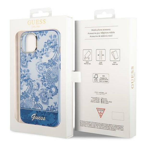 GUESS futerał do IPHONE 14 Plus GUHCP14MHGPLHB (IML Electro Cam TDJ) niebieski