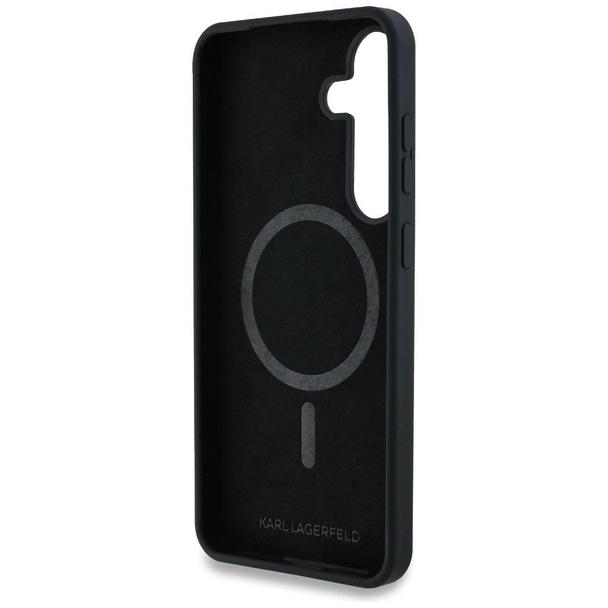 KARL LAGERFELD futerał do SAMSUNG S25 KLHMS25SPNYKGRTK (Magnetic Silicone Graffiti Ikonik) czarny