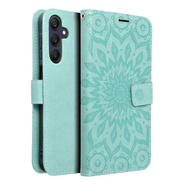 Etui z klapką na Samsung A25 5G Mezzo Book mandala zielone
