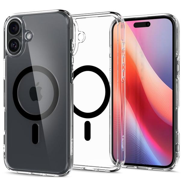 SPIGEN futerał ULTRA HYBRID MAG kompatybilny z MagSafe do IPHONE 16 Plus black