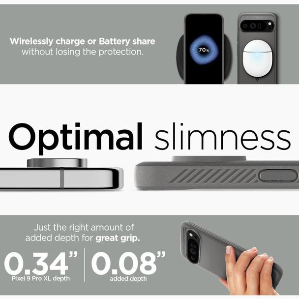 SPIGEN futerał RUGGED ARMOR do GOOGLE Pixel 9 Pro XL marble grey