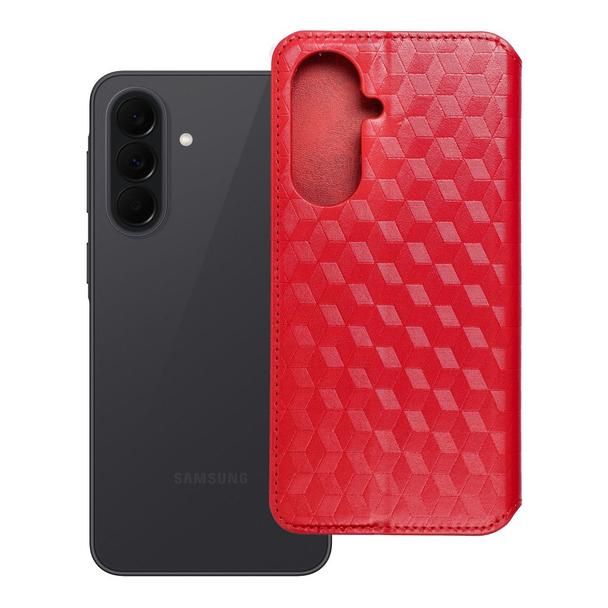 Etui z klapką na Samsung A37 Cubic Book czerwone