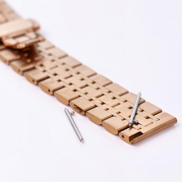 Pasek do zegarka 22 mm Titmo Strap S4 stalowa bransoleta złoty róż