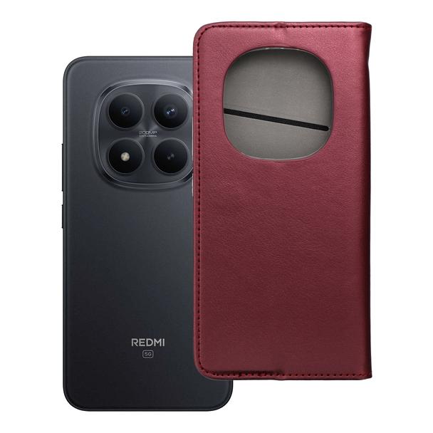 Etui z klapką na Xiaomi Redmi NOTE 15 PRO PLUS 5G Smart Magneto burgundowe
