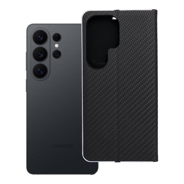 Etui z klapką na Samsung S26 ULTRA Luna Book Carbon czarne