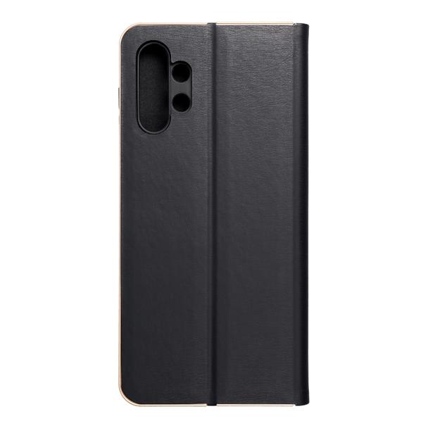 Etui z klapką na Samsung A13 4G Luna Book Gold czarne