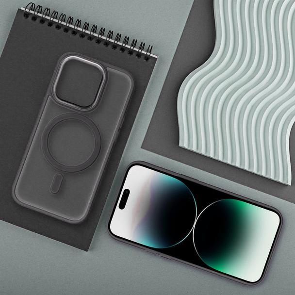 Futerał do iPhone 17 PRO MAX Matte Mag Cover zgodny z MagSafe tytanowy
