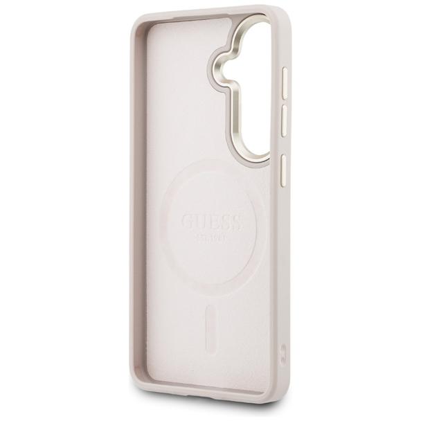 GUESS futerał do SAMSUNG S26 Plus GUHMS26MP4MSEGCP (4G Embossed Ring MagSafe) różowy