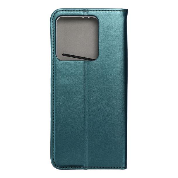Etui z klapką na Xiaomi Redmi Note 13 5G Smart Magneto ciemnozielone