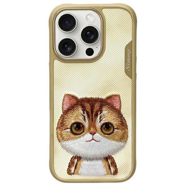 NIMMY futerał BIG EYED PET 2.0 Cat do IPHONE 16 Pro Max khaki