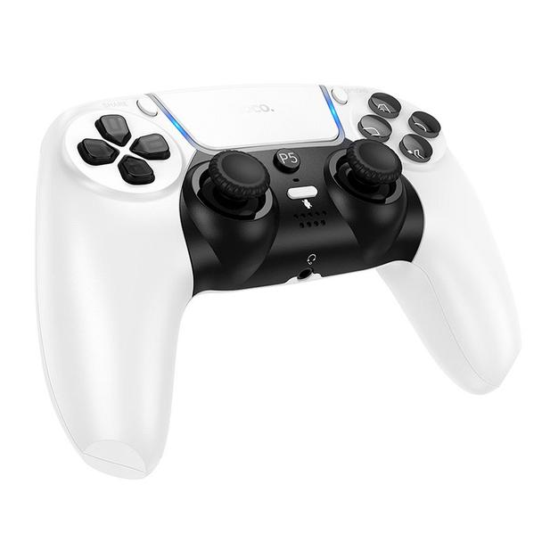 Pad bezprzewodowy do PS5 kompatybilny z grami PS5/PS4 Hoco GA32 biały
