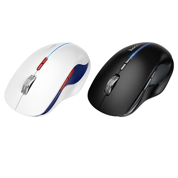 Myszka bezprzewodowa dual-mode (Bluetooth, 2.4G) 1600 dpi RGB Hoco GM40 czarna