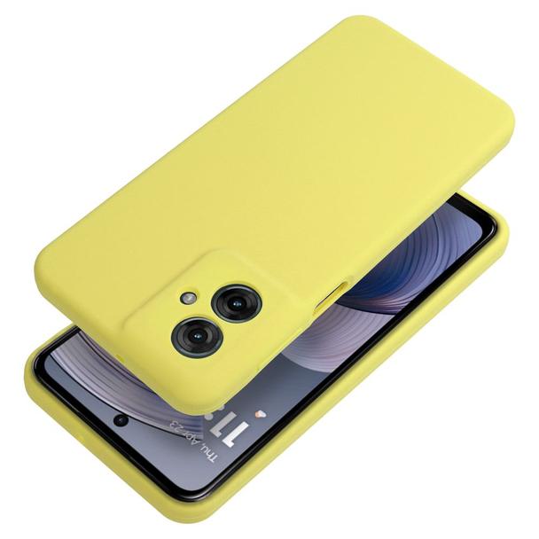 Futerał do Motorola G55 5G Silicone 2mm żółty