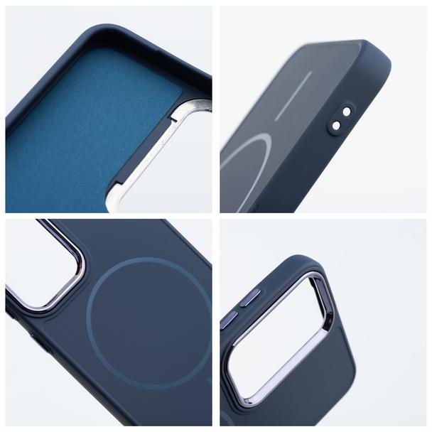 Futerał do Samsung A56 Frame Mag Cover zgodny z MagSafe granatowy