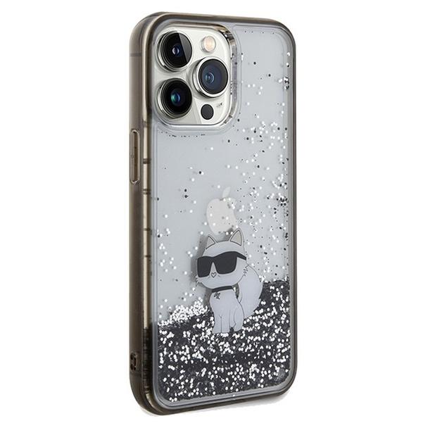 KARL LAGERFELD futerał do IPHONE 13 Pro KLHCP13LLKCNSK (Liquid Glitter C) transparentny