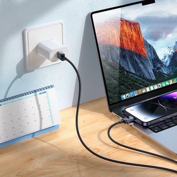 Kabel USB A do Lightning Hoco 2,4A z wyświetlaczem 1 m X118 czarny