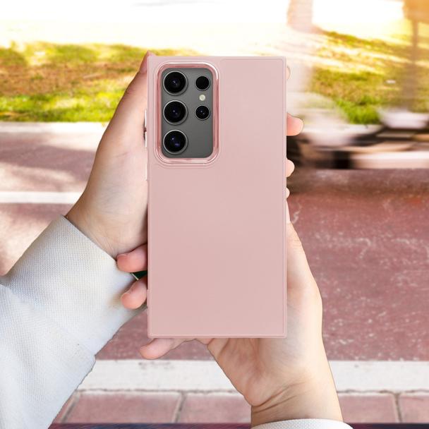 Etui na Samsung S26 FE / S25 FE Frame pudrowy róż