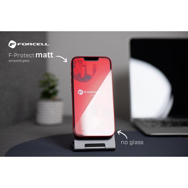Szkło hartowane do iPhone 13 PRO / 14 Forcell Matt Glass czarne