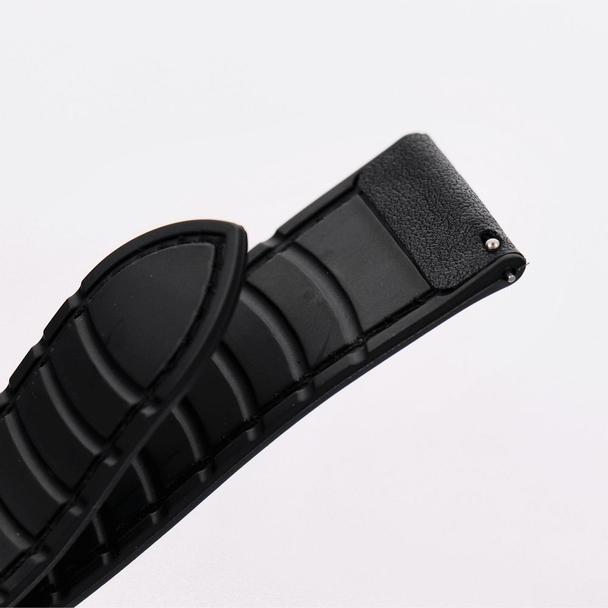 Pasek do zegarka 22 mm Titmo Strap S5 ekoskóra czarny