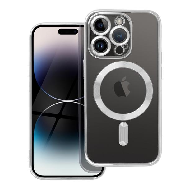 Futerał do iPhone 14 PRO Electro Mag Cover zgodny z MagSafe srebrny