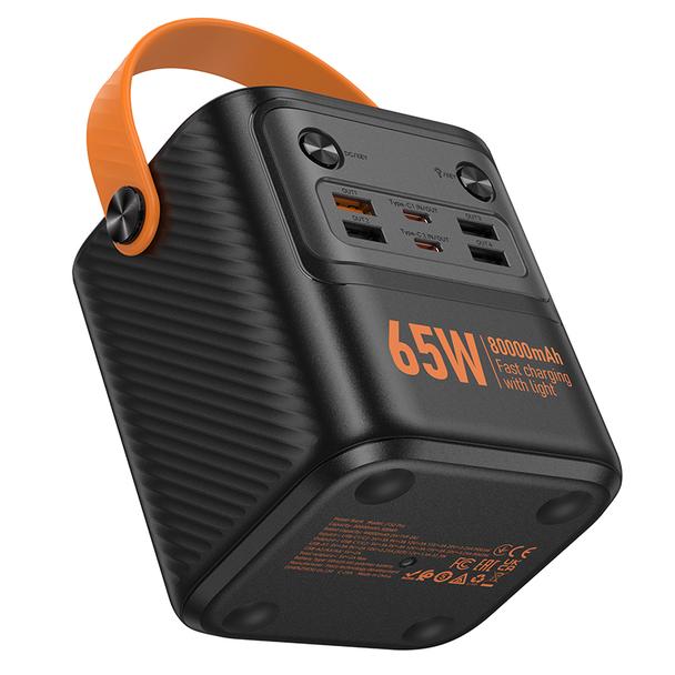 Powerbank Hoco 80000mAh QC3.0 PD3.0 3.25A 65W J152 Pro czarny