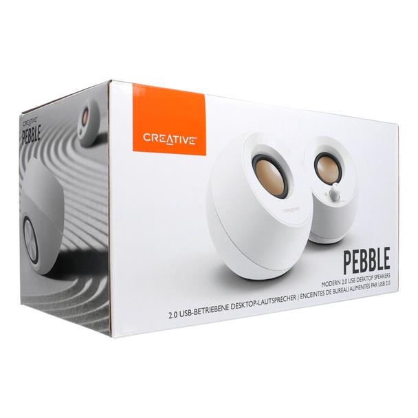 Głośnik przewodowy 4,4W Creative Pebble 2.0 51MF1680AA001 biały