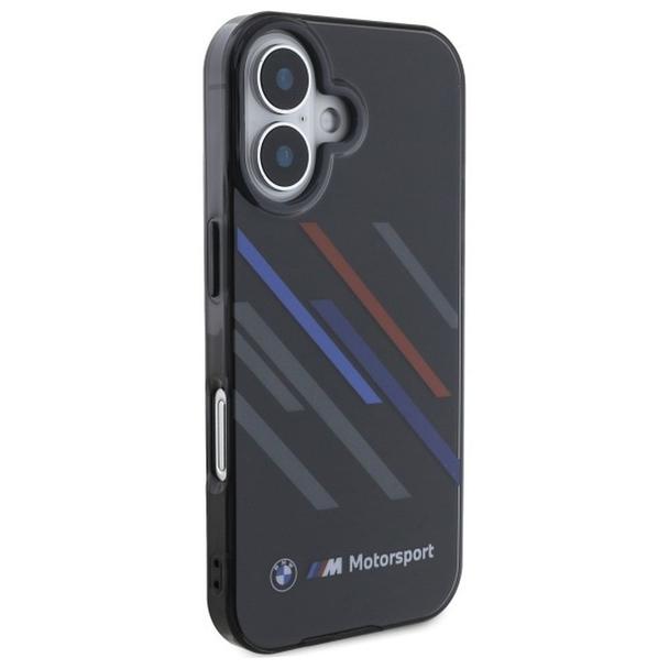 BMW futerał do IPHONE 16 BMHCP16S23HTRAK (Motorsport IML Random Stripes) black