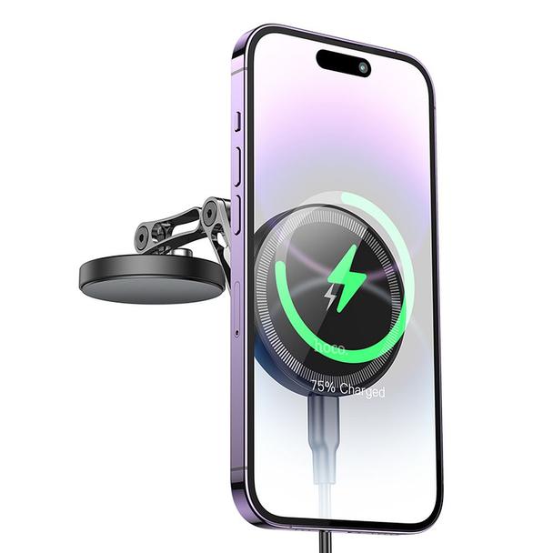 EOL HOCO uchwyt samochodowy indukcyjny do deski kompatybilny z MagSafe 15W HW26 czarny