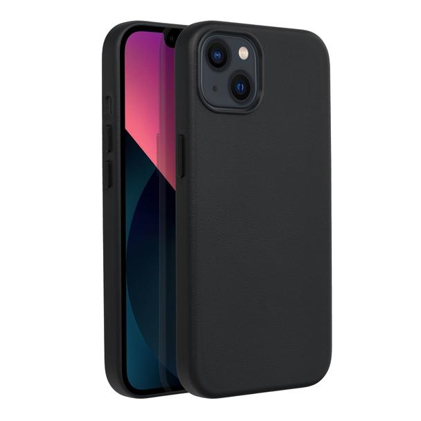 Futerał LEATHER MAG COVER kompatybilny z MagSafe do IPHONE 13 czarny