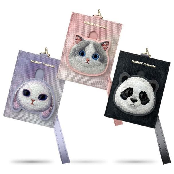 NIMMY portfel na karty BIG EYED PET 2.0 Rabbit fioletowy