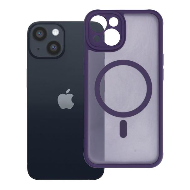 Etui na iPhone 14 Full Matte Mag Cover zgodne z MagSafe fioletowy
