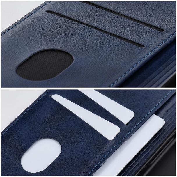 Etui z klapką na Motorola G57 POWER Cubic Book niebieskie