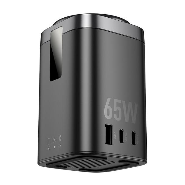 Ładowarka indukcyjna Hoco 6w1 PD QC 65W kompatybilna z Apple Watch CQ20A czarna