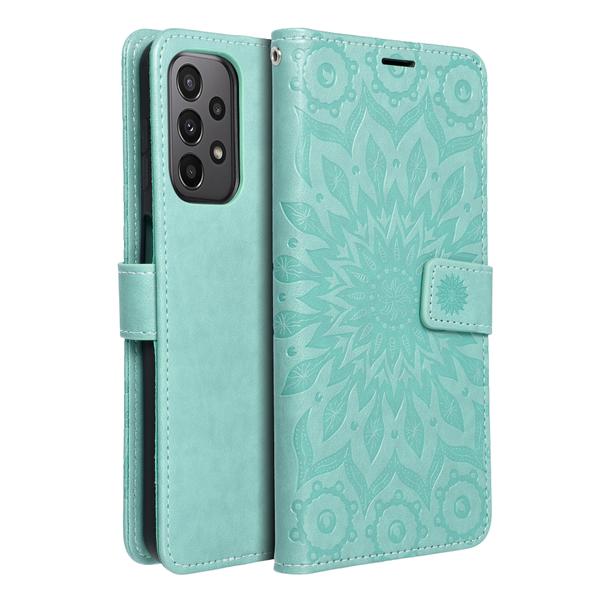 Etui z klapką na Samsung A23 5G Mezzo Book mandala zielone