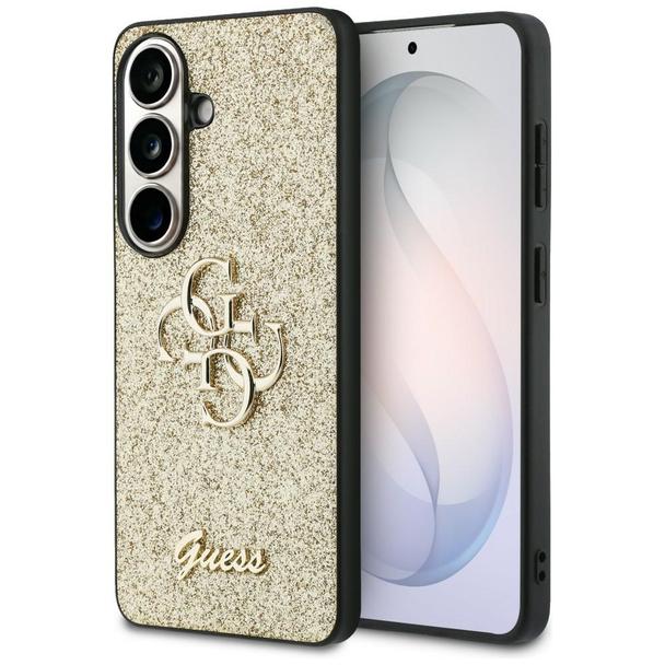 GUESS futerał do SAMSUNG S26 GUHCS26SHG4SGD (Fixed Glitter 4G Big Metal Logo) złoty