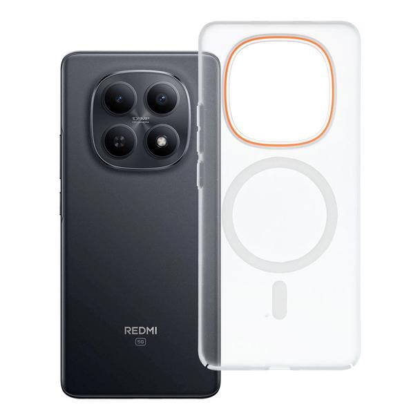 Etui na Xiaomi Redmi Note 15 5G Go Orange zgodne z MagSafe transparentne