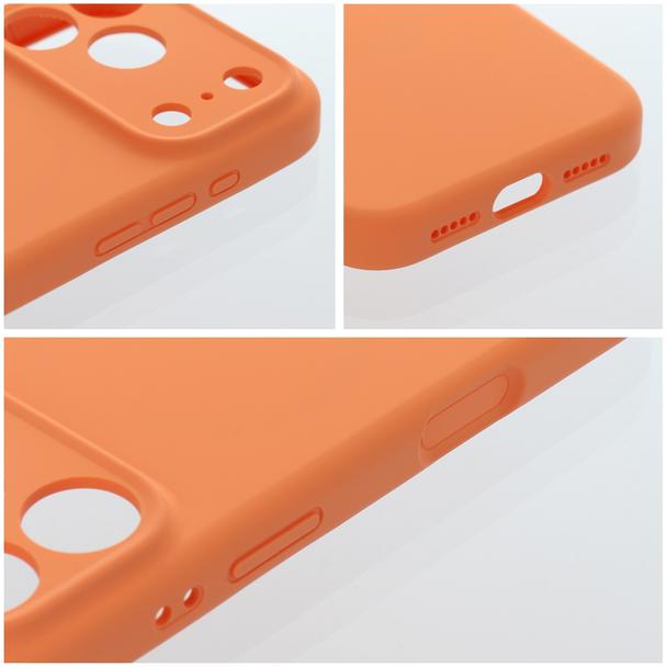 Etui na iPhone 17 Pro / 18 Pro (low camera edge) Forcell F-Protect Rubber Premium zgodny z MagSafe orange 0INT
