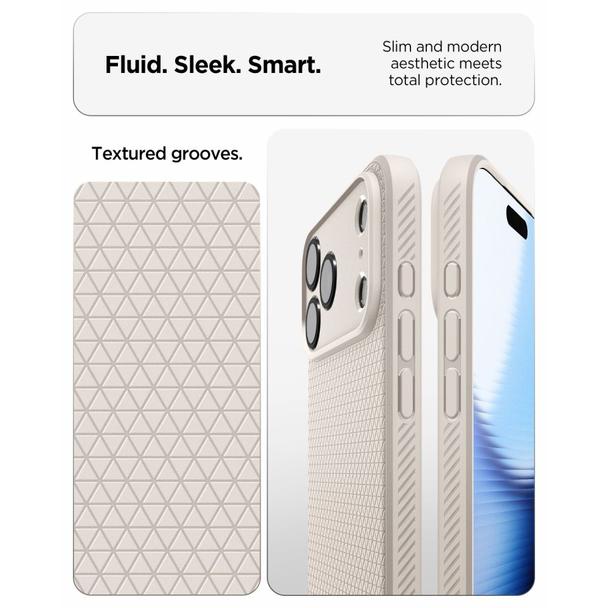 SPIGEN futerał LIQUID AIR do IPHONE 18 Pro Max / 17 Pro Max natural titanium