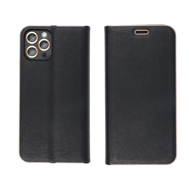 Etui z klapką na Samsung S9 Luna Book Gold czarne