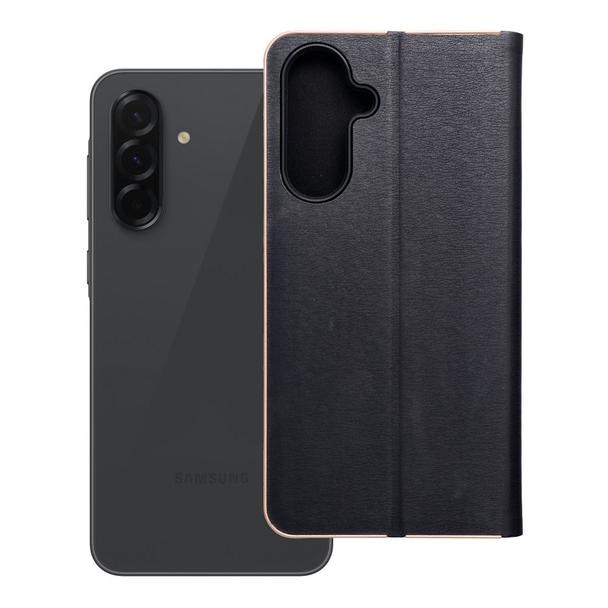 Etui z klapką na Samsung A36 5G Luna Book Gold czarne