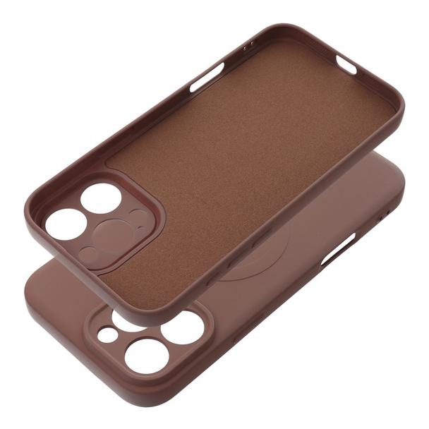 Futerał do iPhone 16 PRO MAX Silicone Mag Cover zgodny z MagSafe brązowy