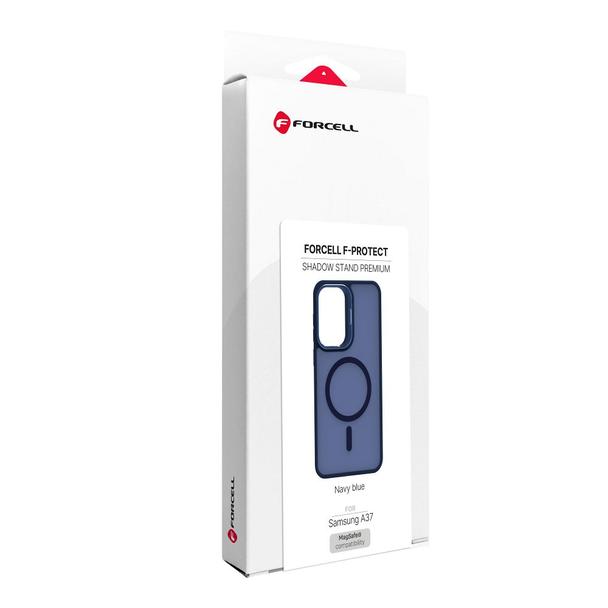 Etui na Samsung A37 Forcell F-Protect Shadow Stand Premium zgodne z MagSafe granatowe 0INT