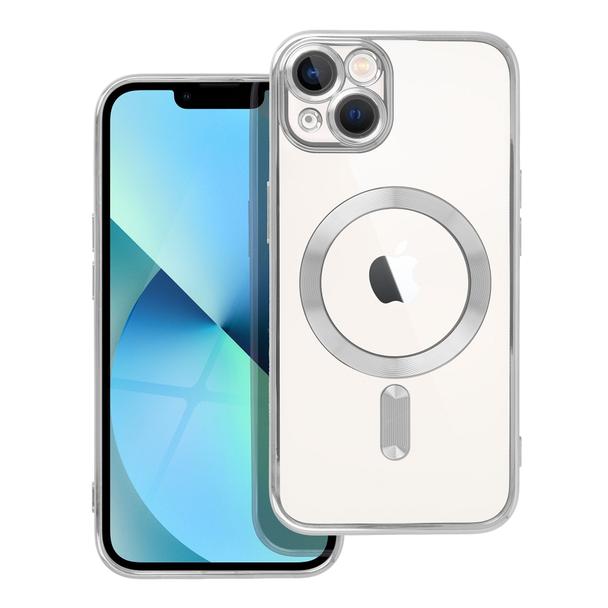 Futerał do iPhone 13 Electro Mag Cover zgodny z MagSafe srebrny