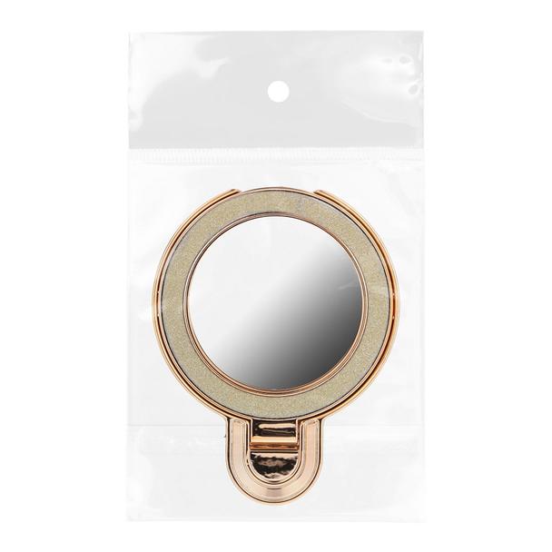 Stojak na telefon CIRCLE MIRROR - naklejany - złoty