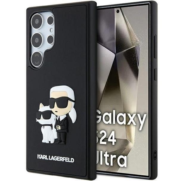 KARL LAGERFELD futerał do SAMSUNG S24 Ultra KLHCS24L3DRKCNK (3D RUBBER KC NFT) czarny