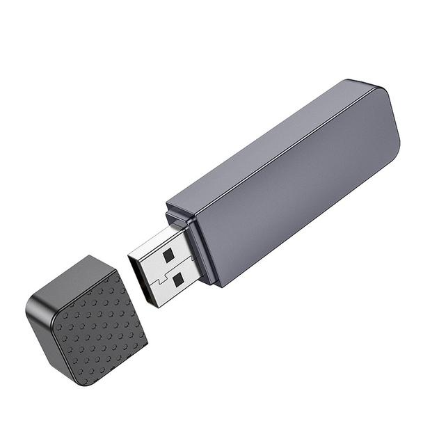 Czytnik kart SD / TF Hoco USB A 3.0 HB45 szary