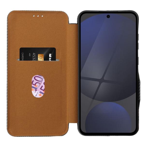 Etui z klapką na Samsung A15 Folio Side Magnet szare