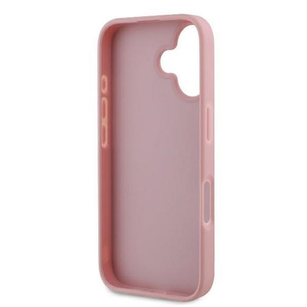 GUESS futerał do IPHONE 16 Plus GUHCP16MHG4SGP (Fixed Glitter Big 4G) różowy