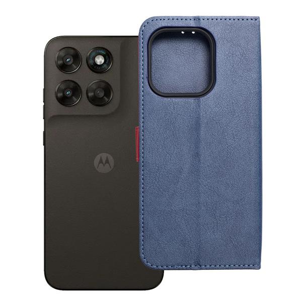 Etui z klapką na Motorola G67 / G77 Split Book granatowo-czerwone